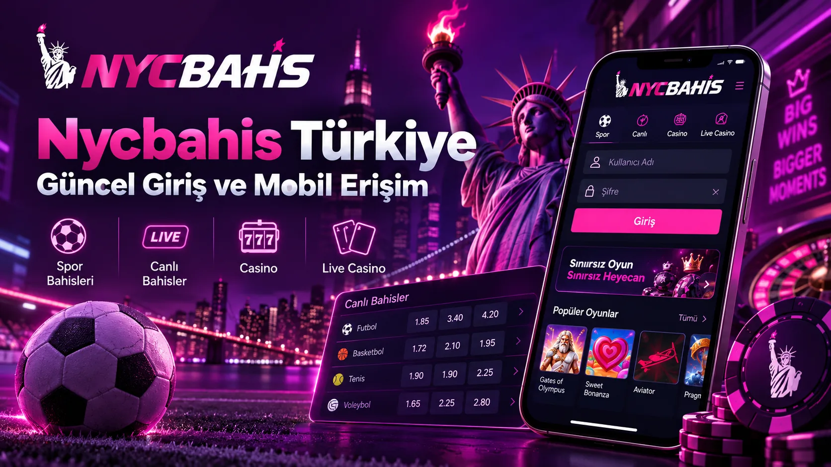 Nycbahis giriş ekranı ve canlı bahis