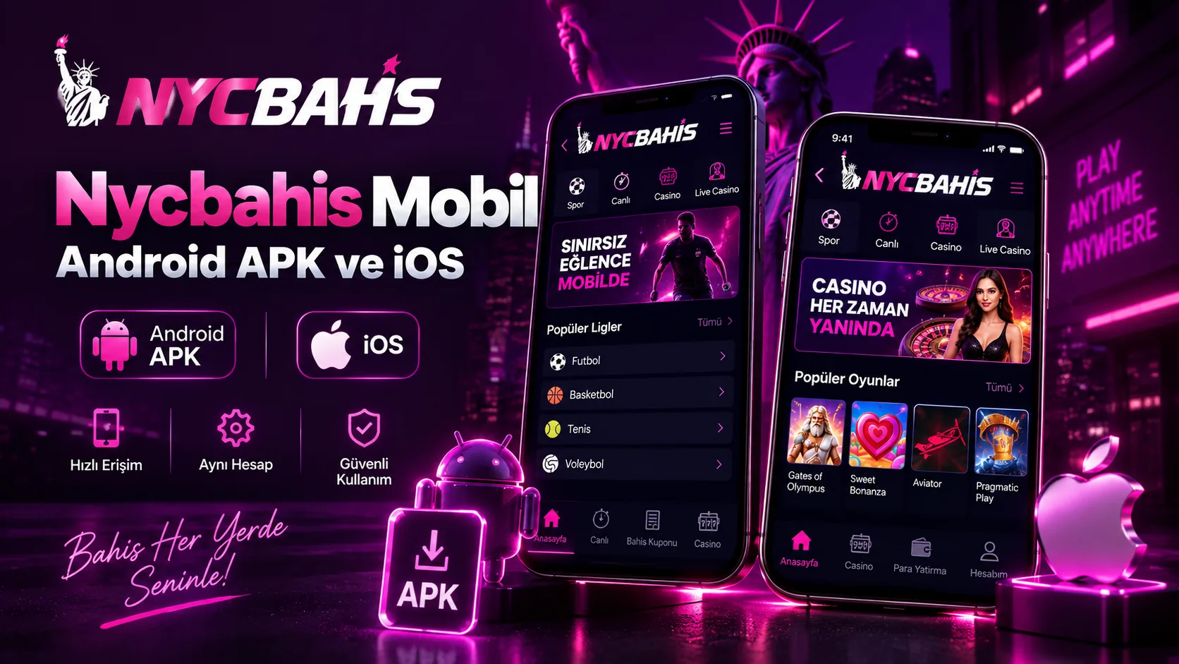 Nycbahis mobil Android APK ve iOS